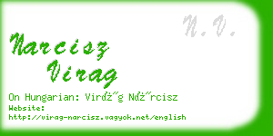 narcisz virag business card
